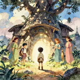 a wholesome animation key shot of luke exploring dagobah, dark roots, studio ghibli, pixar and disney animation, sharp, disney concept art watercolor illustration by mandy jurgens and alphonse mucha and alena aenami, pastel color palette, dramatic lighting