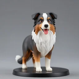 australian shepherd anime figurine