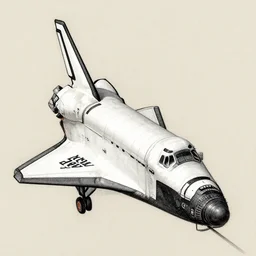 a space shuttle drawn by leonardo davinci