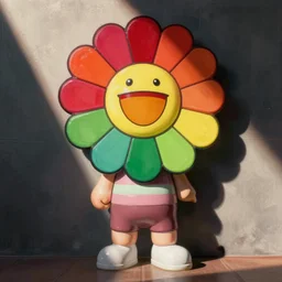 Gigachad painted by Takashi Murakami