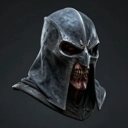 imperial assassin head, terrifying, grimdark, photorealistic, artstation
