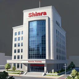 shinra building from final fantasy by artist gleb alexandrov, trending on artstation