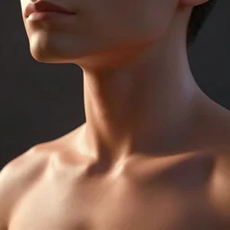 clean topology of neck and shoulders area, only quads, pixar professional