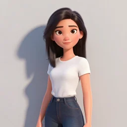 pretty adult woman character portrait, by pixar, highly detailed, dynamic shadows, 4 k, splash art