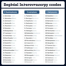 Full list of artificial intelligence cryptography cypher codes organized in a visually pleasing way