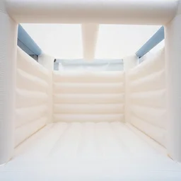 photo infinite corridors made of bouncy castle