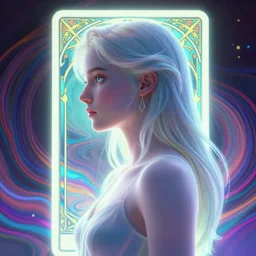 side portrait, imogen poots paladin, gloomhaven, soft, smooth, luminescent, art nouveau tarot, backlit glow, colorful swirly ripples, vaporwave colors, aesthetic octane render!, unreal engine, 8 k, by greg rutkowski, jesper ejsing, rhads, lois van baarle, ilya kuvshinov