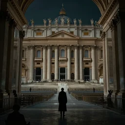 The secrets inside the Vatican, Dark, Sureal, Horror,Trending artstation, cinematográfica, digital Art, 4k