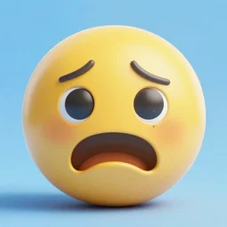 Emoji representing fear, trending on artstation, 4k, 8k, 3d render