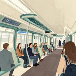 illustration of Paris subway by Victo Ngai