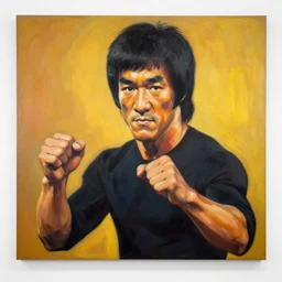 bruce lee, mural by dean cornwell