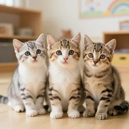 wombo as kindergarten for kittens
