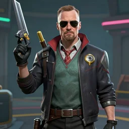 walter white as cypher from valorant