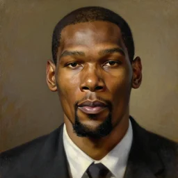 facial portrait of kevin durant as german chancellor, 1 9 3 3, oil on canvas painting by william sidney mount, trending on artstation