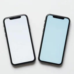 Two phones heart hi-res stock photography