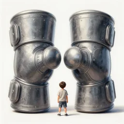 a tiny kid with two huge powerful fist gauntlets, smooth, intricate, elegant, digital painting, artstation, concept art, sharp focus, illustration, art by carl barks,
