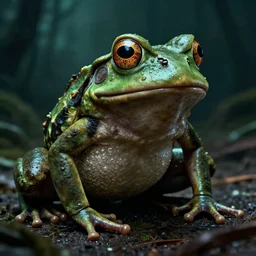 movie poster for horror movie with ugly undead frog, hyperdetailed, artstation, cgsociety, 8 k