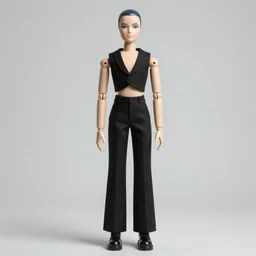 full size tall ball - jointed human doll by gerald brom, high fashion clothes, beautiful detailed face!, weird unique design, strange clothes, reference sheet, white background