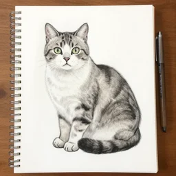 drawing cat