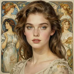 beautiful natural female Rhyan Gosling, intricate, elegant, highly detailed, digital painting, artstation, concept art, smooth, sharp focus, illustration, art by artgerm and greg rutkowski and alphonse mucha and loish and WLOP