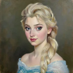 a portrait of elsa jean ( sapphire nicole howell ), painting by elisabeth jerichau - baumann. painting, oil on canvas