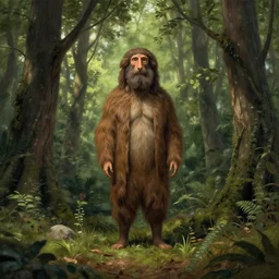 satyr in forest