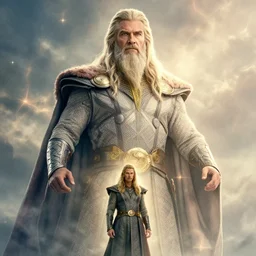 bob odenkirk as a majestic odin deity god epic legendary movie poster art, hyperrealism photo - realistic photography volumetric lighting enchantingly beautiful