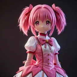 madoka magic photographed by simon hjortek, unreal engine, portrait, f / 2. 8, 1 6 k, perfectionism, halfrear lighting, insanely detailed and intricate, hypermaximalist, hyper realistic, super detailed