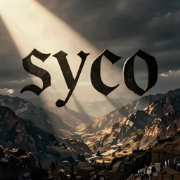writing * syco * in gothic letters