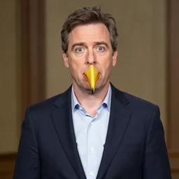 ( ( ( john oliver ) ) ) [!!!! has the beak of a cockatrice in his face!!!! ]