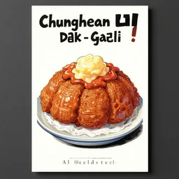 poster advertisement for chuncheon dak - galbi by al feldstein