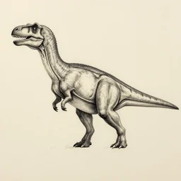 part diagram of dinosaur, symmetrical central composition, shape focus, high detailed, by anton fadeev