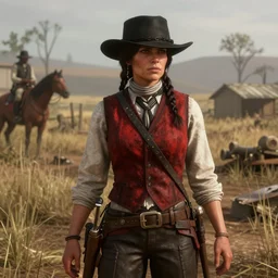 film still of daphne in red dead redemption 2 ( 2 0 1 8 video game )