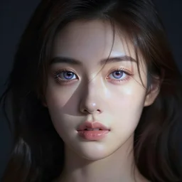 a girl with the universe in her eyes