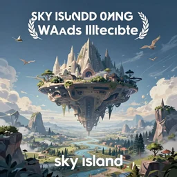 sky island, fantasy artwork, award winning, beautiful scenery, artstation