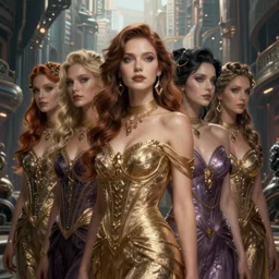 A woman and her clones in a fantasy dystopian Kowloon
