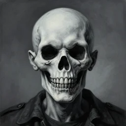 Scary painting of pinhead 4k detail