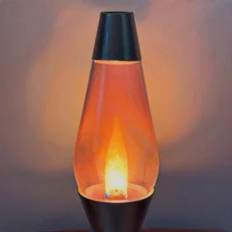 lava lamp close - up painting