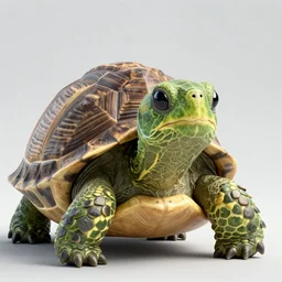 mitch mcconnell sticking his head out of a turtle shell, face like a turtle, octane render, unreal 5 engine