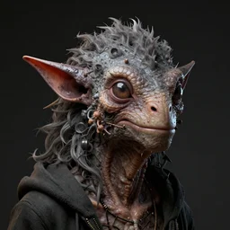 artstation weird creature, very detailed, , portrait, high contrast