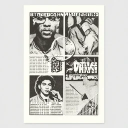 1990s graphic design on paper