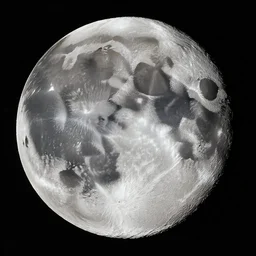 the moon, highly detailed, artwork by H.R. Giger
