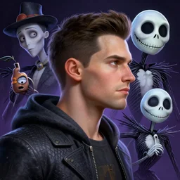 highly detailed portrait of payday 2 jimmy, rayman legends concept art, the nightmare before christmas movie style characters, profile picture, highly detailed, digital painting, artstation, concept art, smooth, sharp focus, illustration, art by artgerm, bob eggleton, wayne barlowe, trending on artstation, 8 k