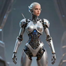 epic professional digital art of female starship android, by leesha hannigan, iris van herpen, artstation, cgsociety, wlop, epic, much wow, much detail, gorgeous, detailed, masterpiece