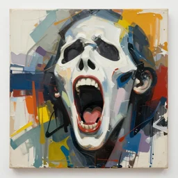 scream, abstract art