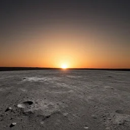 sunset view from the surface of the moon in space high fidelity 8 k