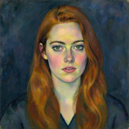 emma stone portrait by egon schiele