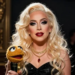 Lady Gaga as a muppet