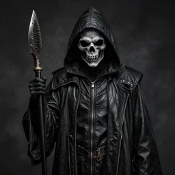 grim reaper made of leather