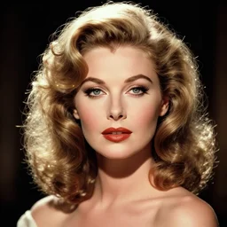 portrait of veronica lake, intricate, elegant, glowing lights, highly detailed photo by william mortensen